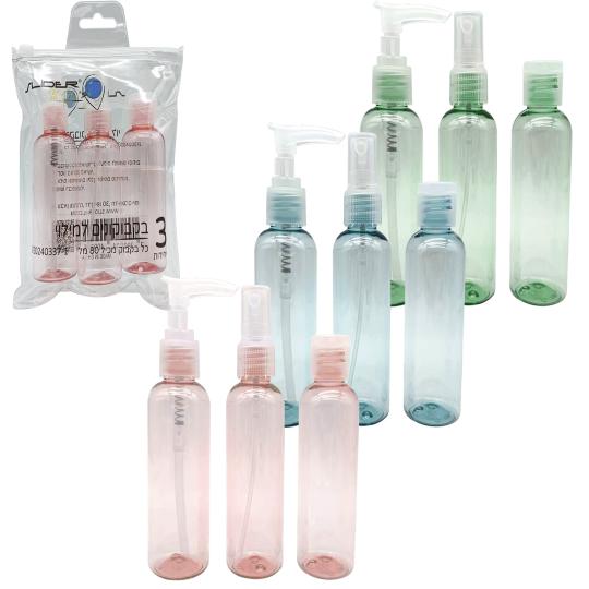 סט בקבוקים קטנים למילוי